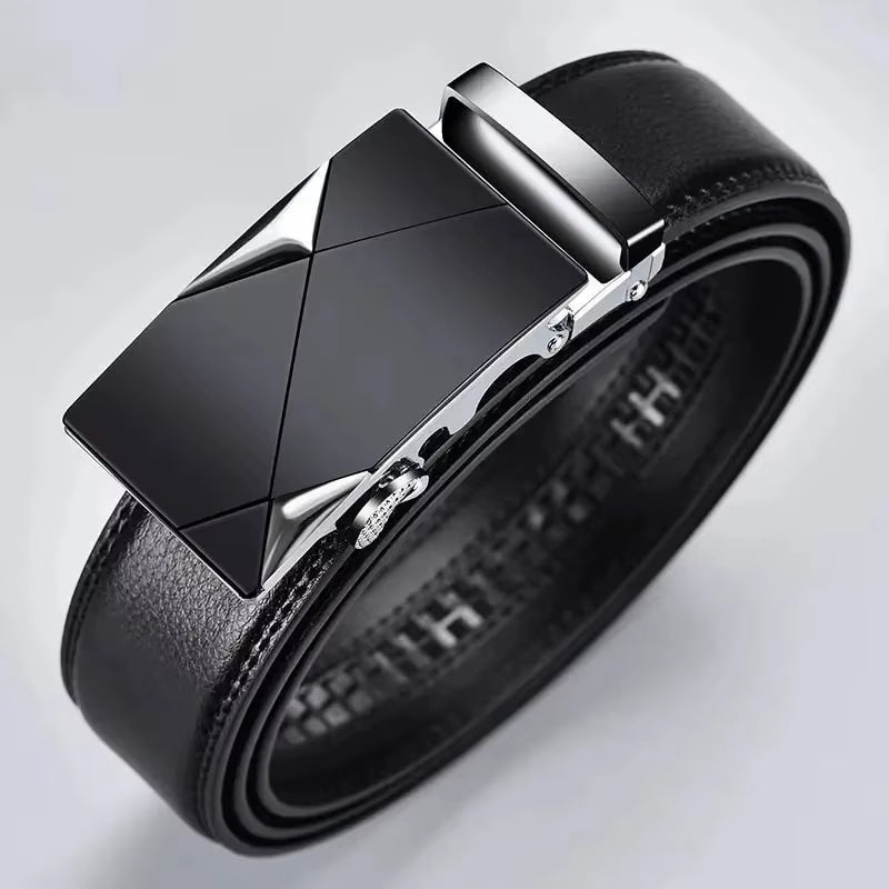 Fashion Business Men'S Belt Genuine Luxury Brand Belt Metal Buckle Belt High-Quality PU Leather Soft Belt with Cargo Pants Jeans