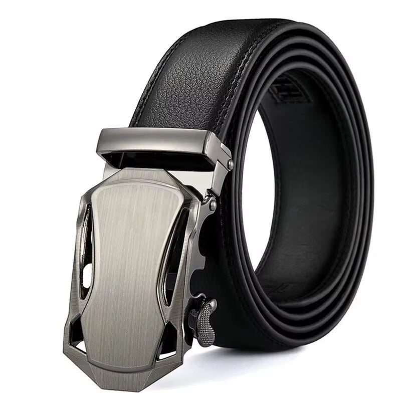Fashion Business Men'S Belt Genuine Luxury Brand Belt Metal Buckle Belt High-Quality PU Leather Soft Belt with Cargo Pants Jeans
