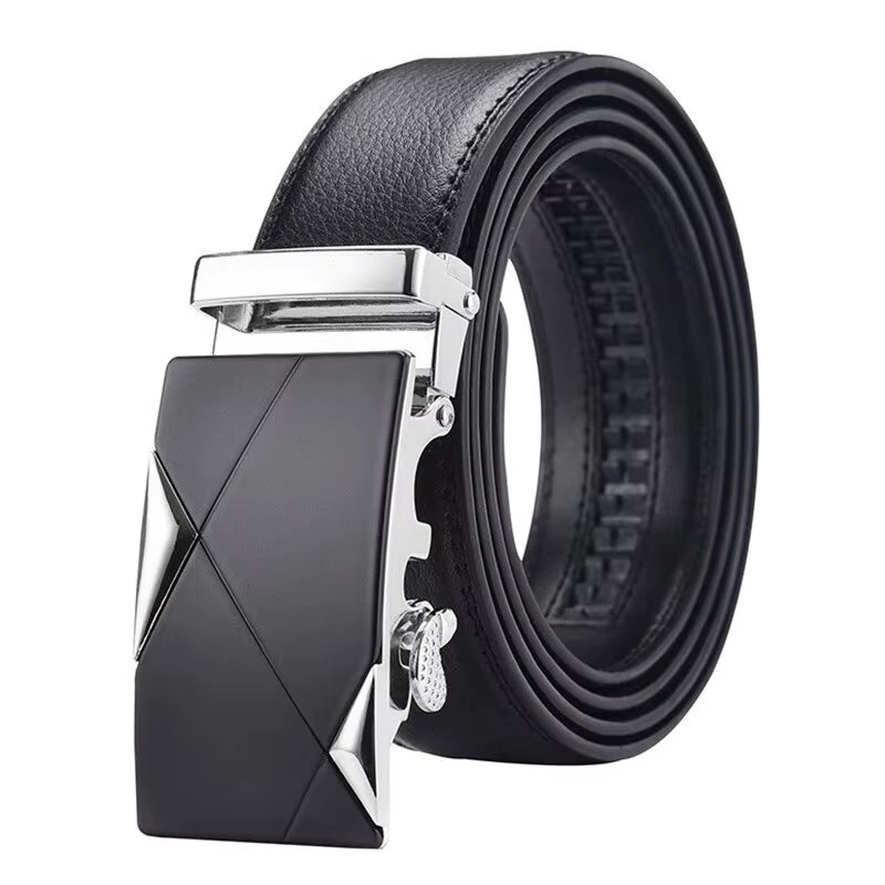 Fashion Business Men'S Belt Genuine Luxury Brand Belt Metal Buckle Belt High-Quality PU Leather Soft Belt with Cargo Pants Jeans