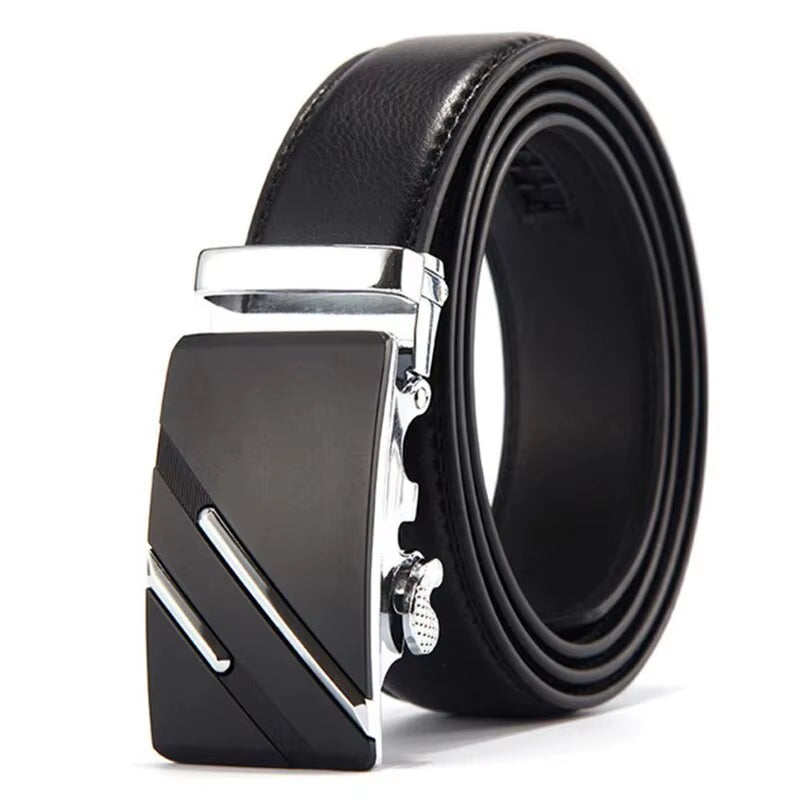 Fashion Business Men'S Belt Genuine Luxury Brand Belt Metal Buckle Belt High-Quality PU Leather Soft Belt with Cargo Pants Jeans
